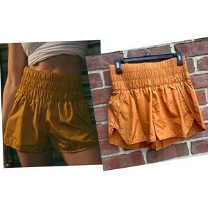 Free People Movement Women's The Way Home Active Shorts Honey Mallow Medium NEW